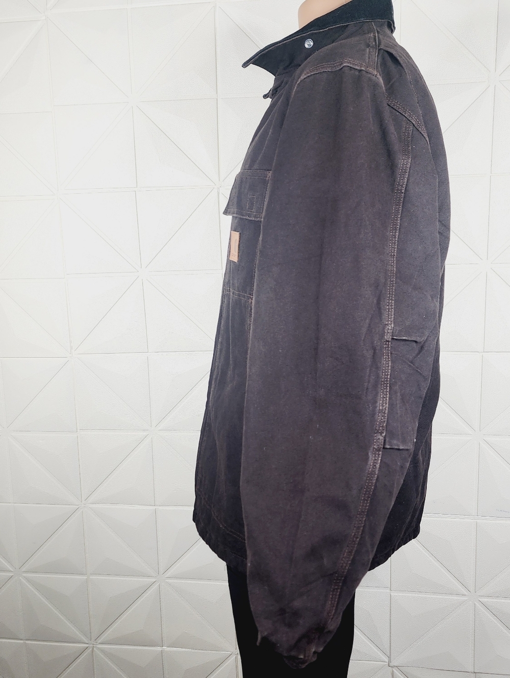Carhartt Men's C26 DKB Dark Brown Arctic Sandstone Quilt Lined Coat - Picture 3 of 8